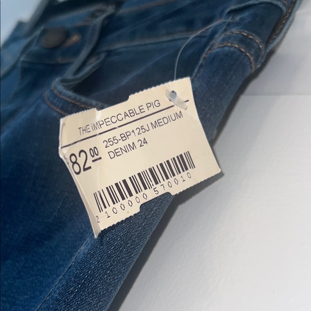 (NEW WITH TAGS) Just Black Blue Flare Wide Leg Jeans - Picture 3 of 5